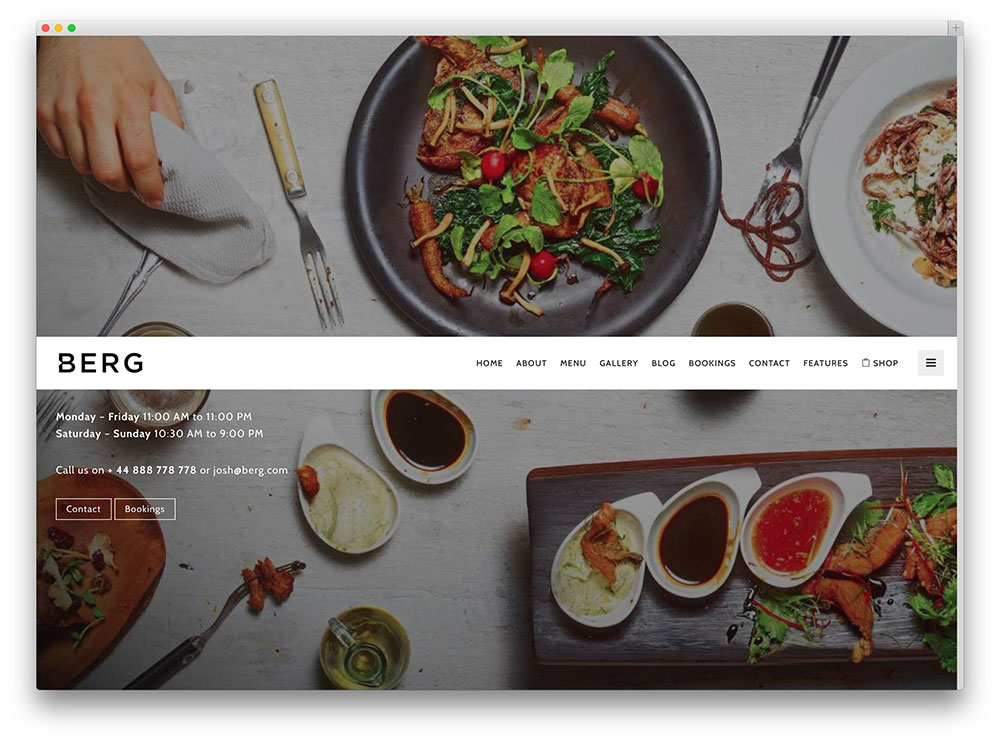 Chuẩn sáng tạo với những mẫu thiết kế web nhà hàng 2015 13