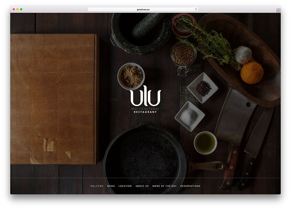 Chuẩn sáng tạo với những mẫu thiết kế web nhà hàng 2015 7