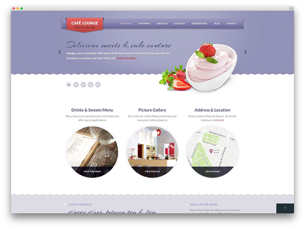 Chuẩn sáng tạo với những mẫu thiết kế web nhà hàng 2015 21