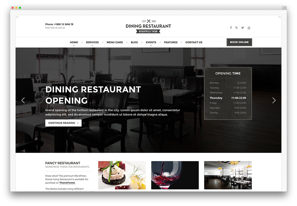 Chuẩn sáng tạo với những mẫu thiết kế web nhà hàng 2015 12