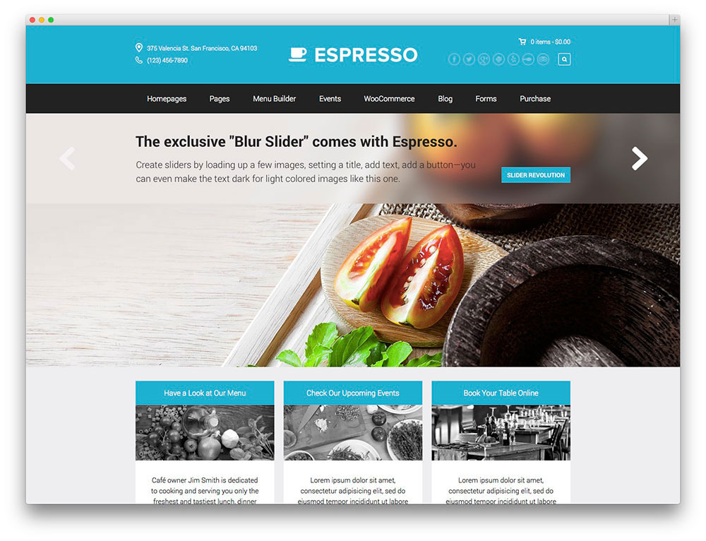Chuẩn sáng tạo với những mẫu thiết kế web nhà hàng 2015 43