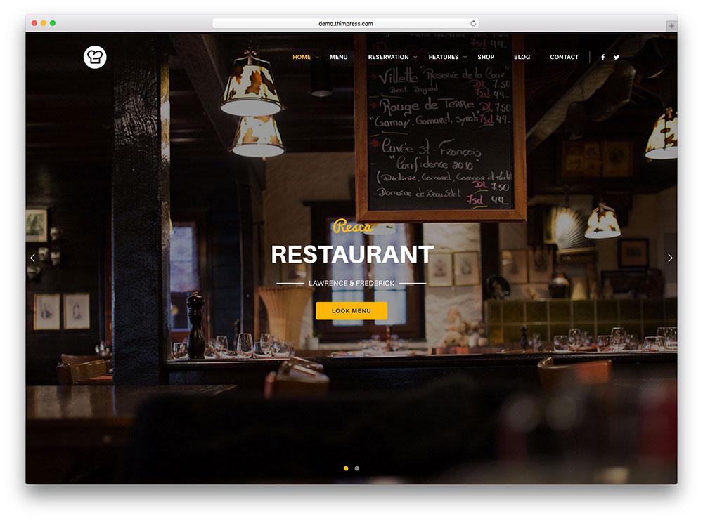 Chuẩn sáng tạo với những mẫu thiết kế web nhà hàng 2015 1