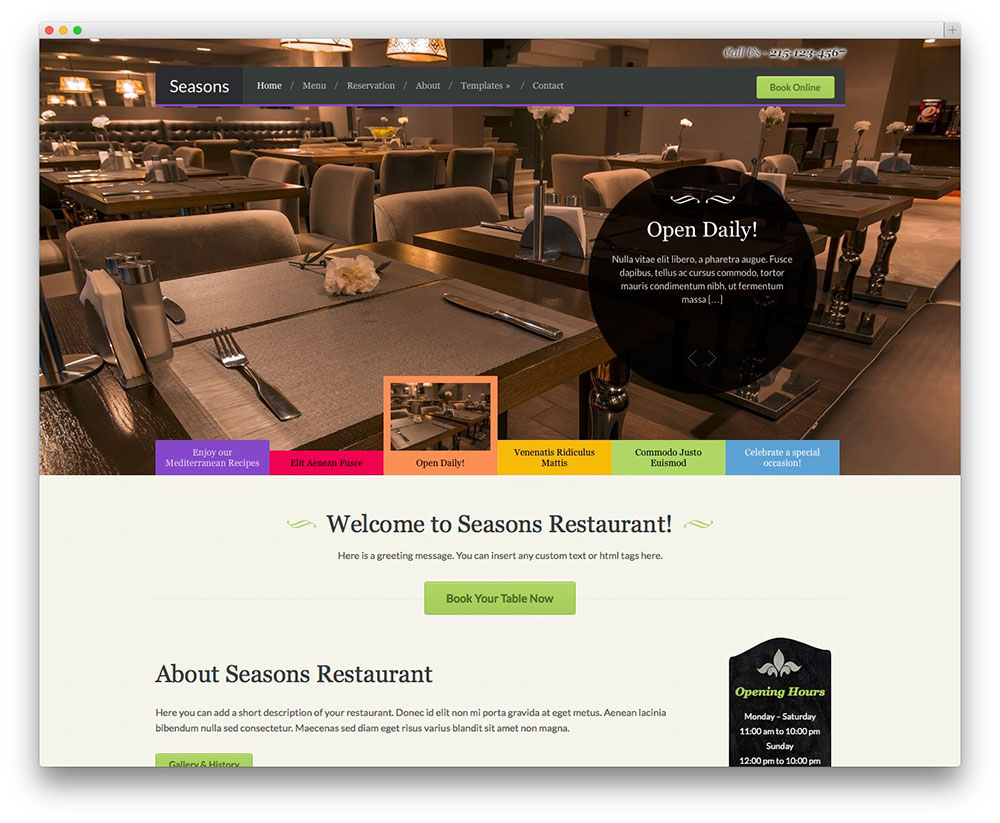 Chuẩn sáng tạo với những mẫu thiết kế web nhà hàng 2015 24