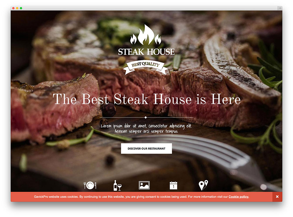 Chuẩn sáng tạo với những mẫu thiết kế web nhà hàng 2015 14