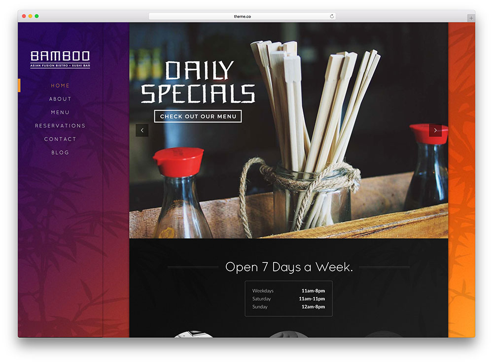 Chuẩn sáng tạo với những mẫu thiết kế web nhà hàng 2015 3