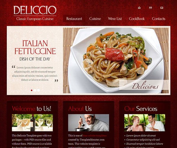 Deliccio Website Template