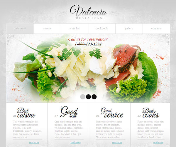 Valencia Website Template