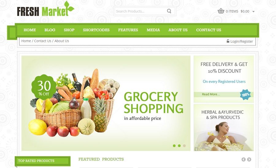 wordpress organic theme