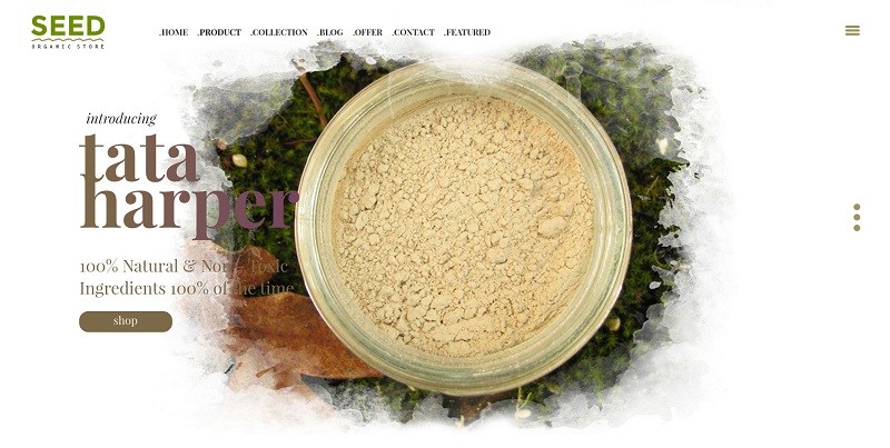 organic wordpress template