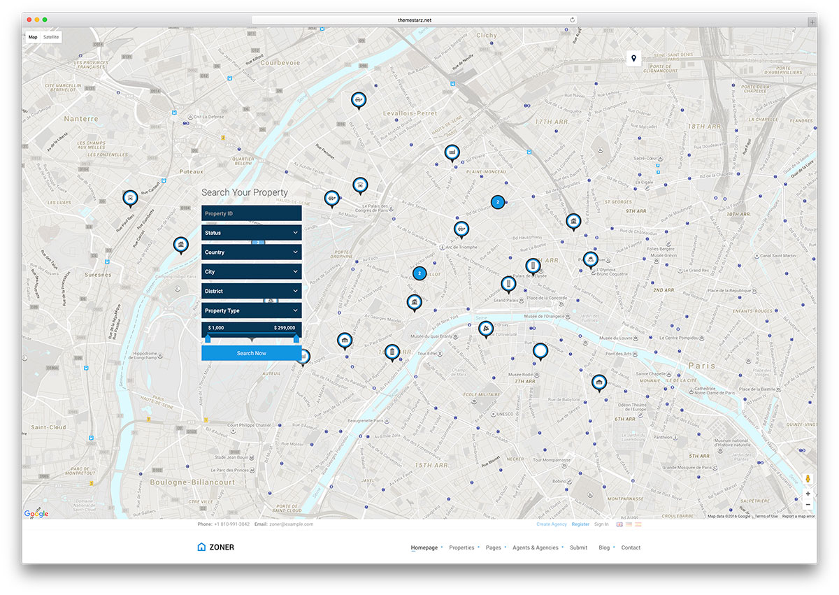 zoner-creative-fullscreen-map-html-template
