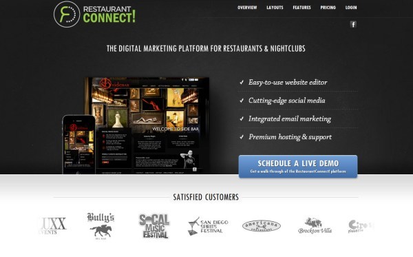 Thiết kế website nhà hàng hiệu quả Restaurant Connect