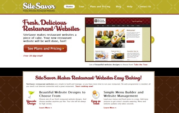 Thiết kế website nhà hàng hiệu quả Site Savor