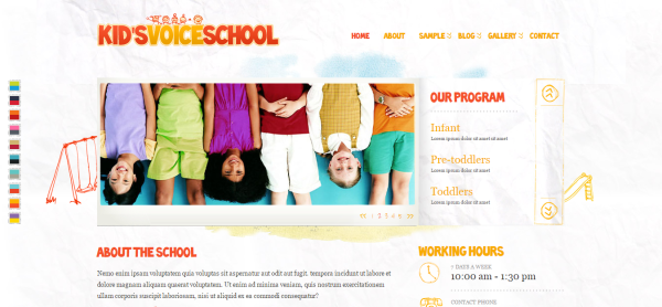 Thiết kế website trường học siêu đẹp Kids Voice School
