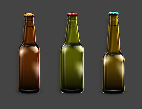 thiết kế bao bì sản phẩm mockup miễn phí Beer Shape Bottle Mock – Up 3