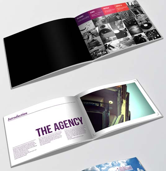 thiết kế brochure bộ nhận diện thương hiệu thú vị Creative brochure
