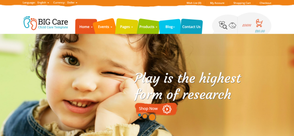 thiết kế website trường học siêu đẹp Big Care