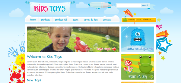 thiết kế website trường học siêu đẹp Kids Toy