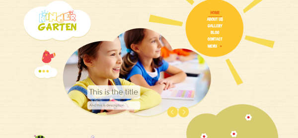 thiết kế website trường học siêu đẹp Kinder Garten