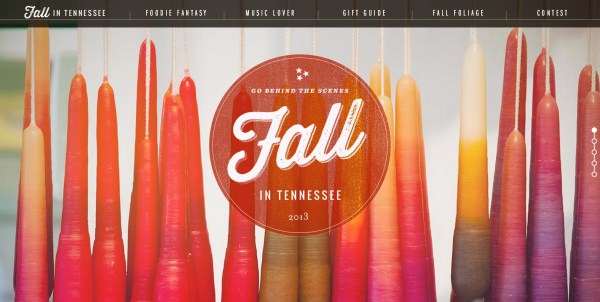 Những mấu thiết kế website ấn tượng Fall For Tennessee