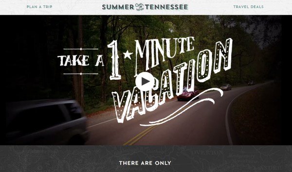 Những mấu thiết kế website ấn tượng Summertime In Tennessee