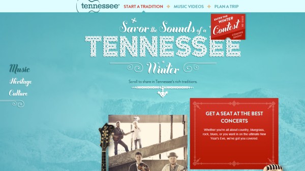 Những mấu thiết kế website ấn tượng Tennessee Winter