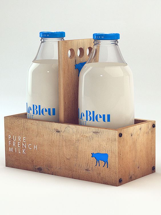 thiết kế bao bì sản phẩm sữa Le Bleu