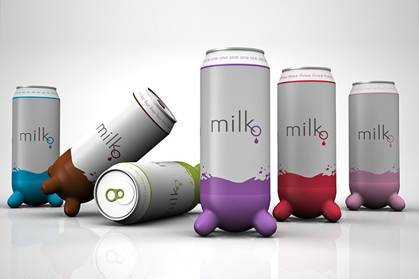 thiết kế bao bì sản phẩm sữa Milko