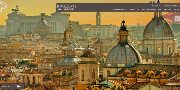 Thiết kế website khách sạn ấn tượng Exclusive Italian Tours