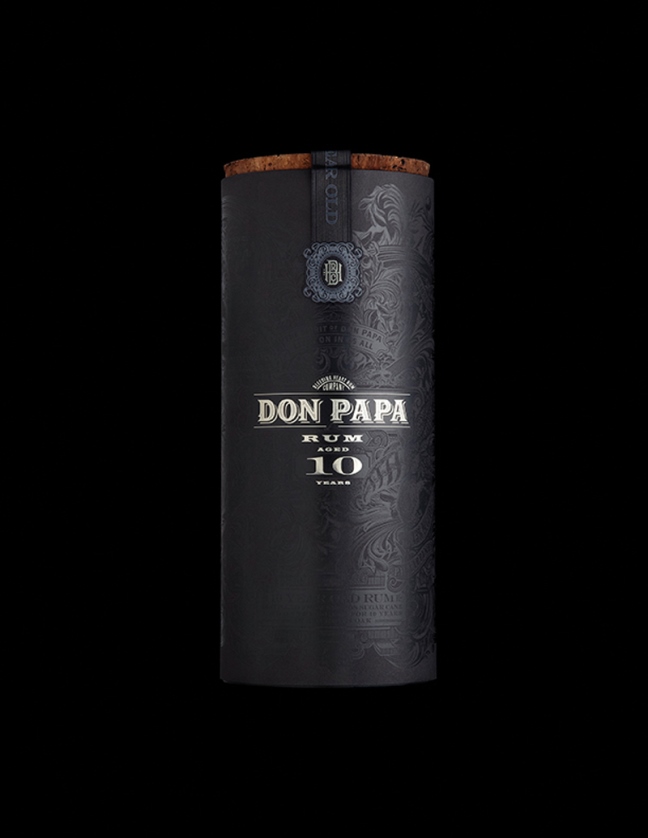 thiết kế bao bì sản phẩm Don papa 10 year old 2