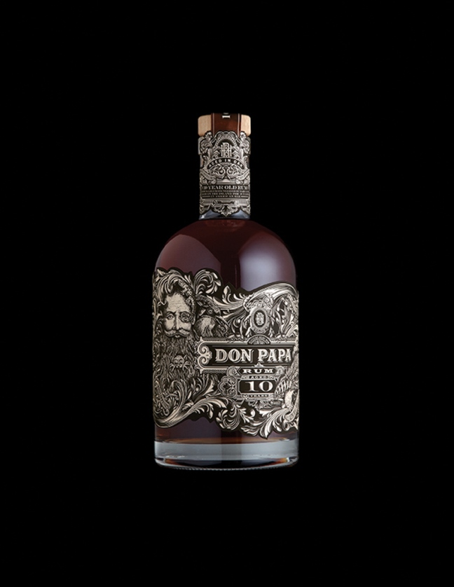 thiết kế bao bì sản phẩm Don papa 10 year old