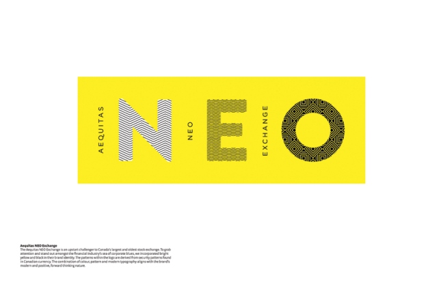 thiết kế nhận diện thương hiệu Aequitas NEO Exchange Design