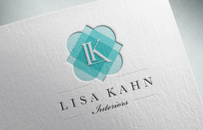 thiết kế nhận diện thương hiệu Lisa Kahn Interiors Identity