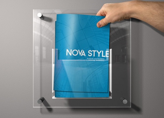 mẫu thiết kế nhận diện thương hiệu Business Nova Brochure PSD
