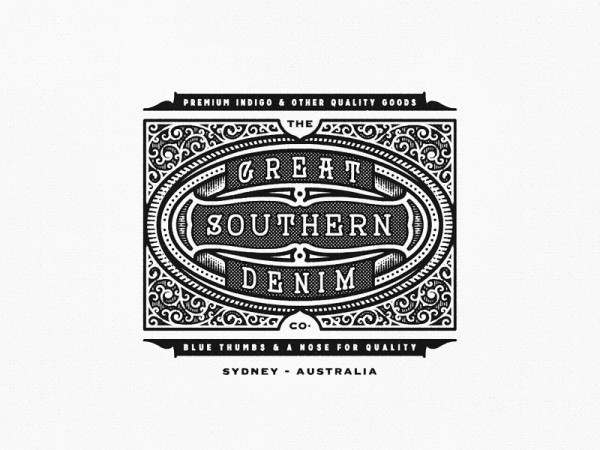thiết kế nhận diện thương hiệu The Great Southern Denim Co. Branding