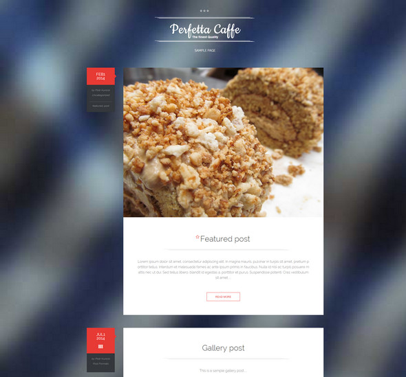 thiết kế website thực phẩm Perfetta