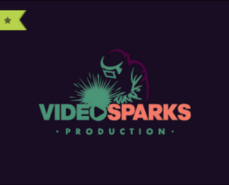 mẫu thiết kế logo sáng tạo Video Sparks