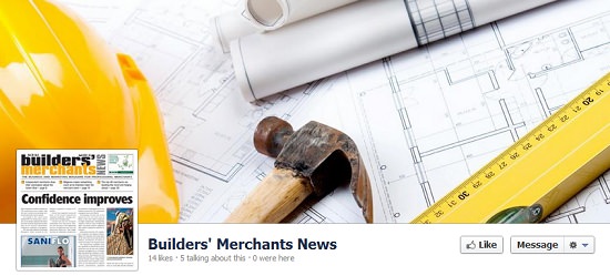ảnh bìa Facebook thiết kế nhận diện thương hiệu nổi tiếng Builder’s Merchants News