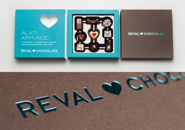 thiết kế bao bì sản phẩm của Reval Chocolate 2