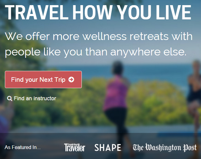 thiết kế website du lịch Trip Tribe