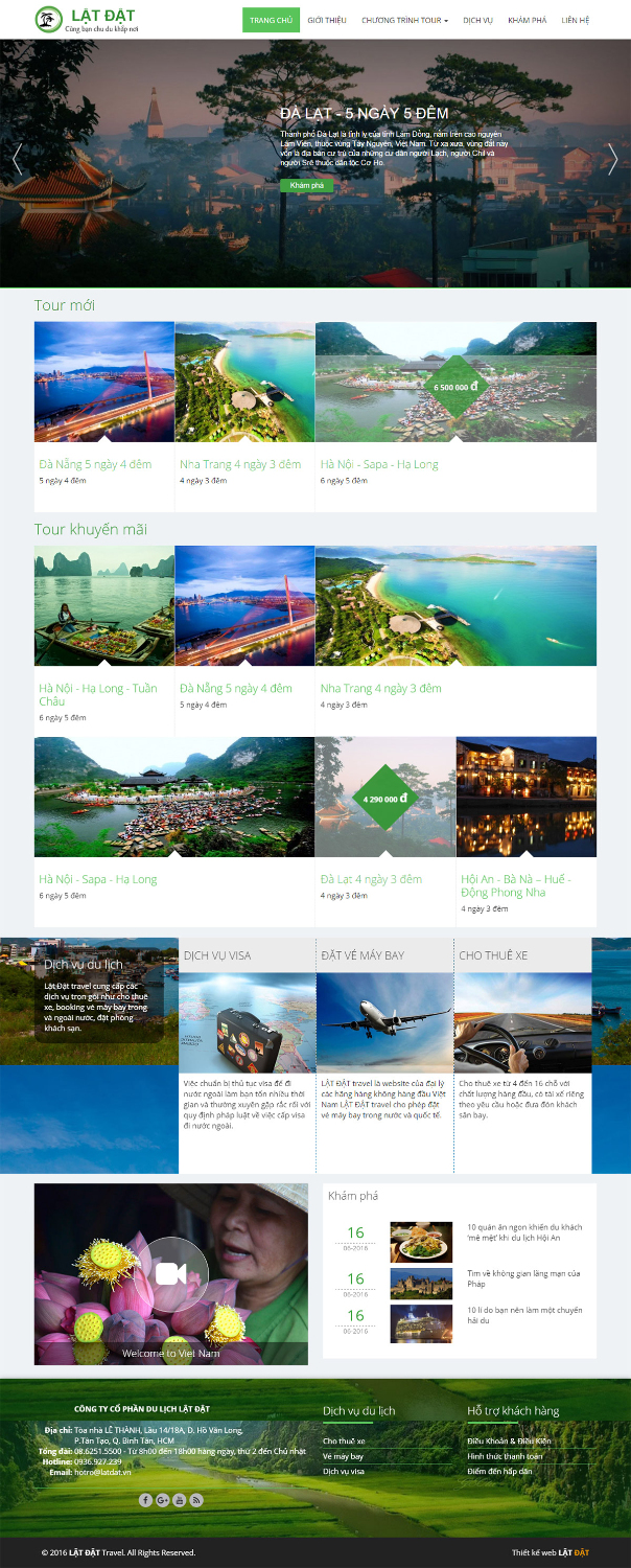 Mẫu thiết kế website du lịch Lật Đật 0002
