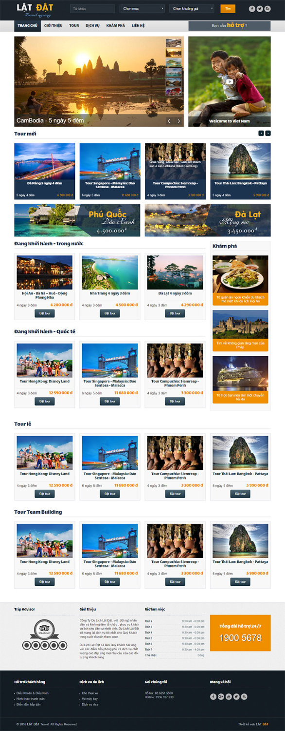 Mẫu thiết kế website du lịch Lật Đật 0008