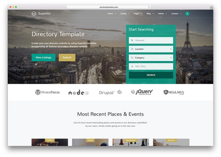 Mẫu web khách sạn 14