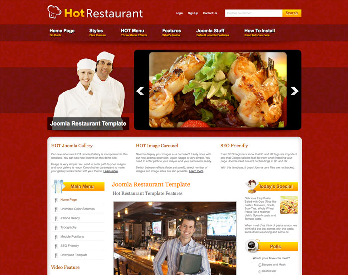 web nha hang hap dan