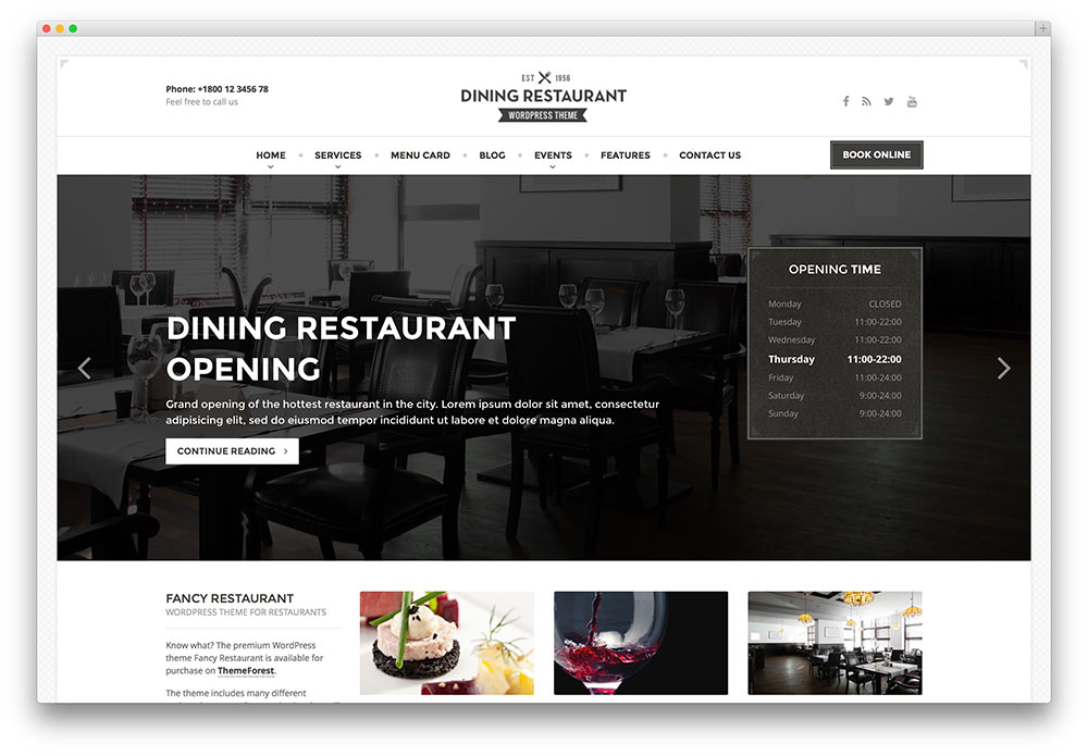 dining - classic restaurant theme