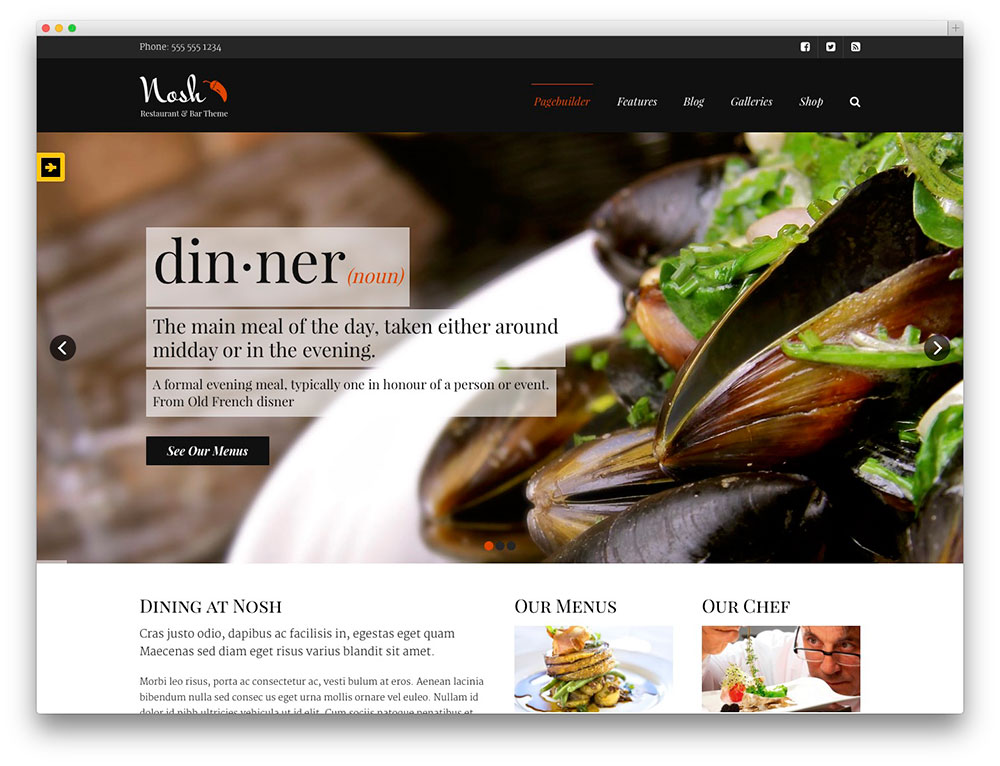 nosh responsive theme