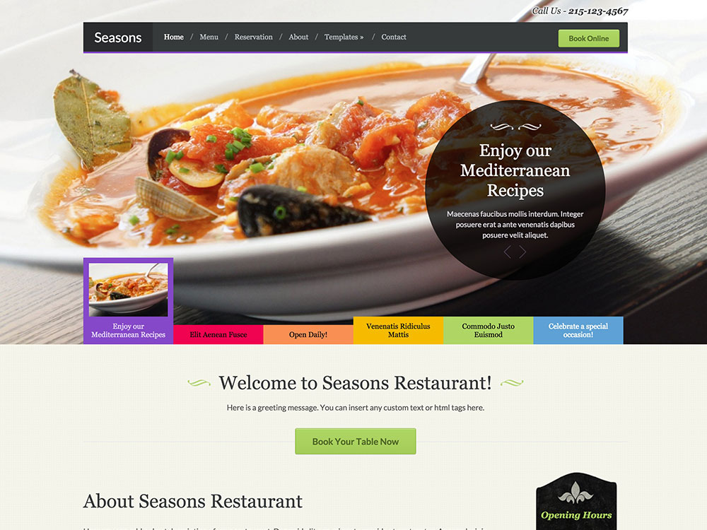 Giao diện web nhà hàng 35