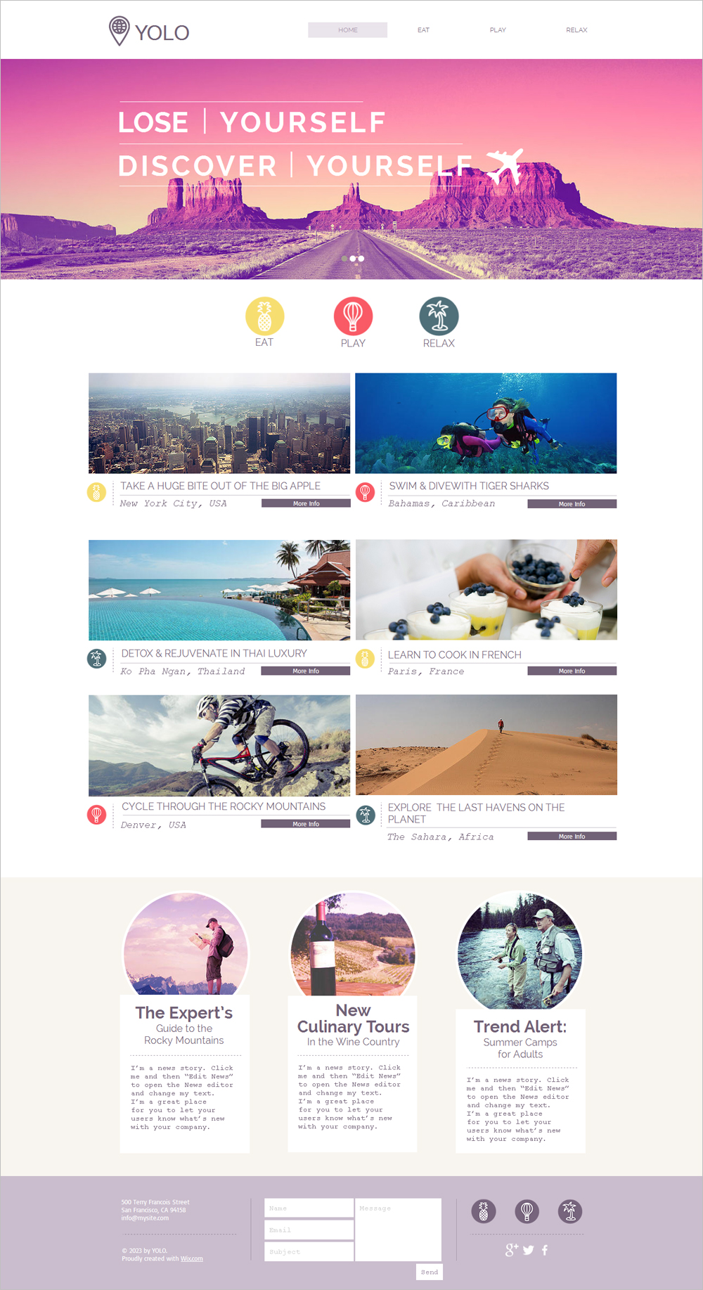 free travel css templates Giao diện web du lịch miễn phí 7