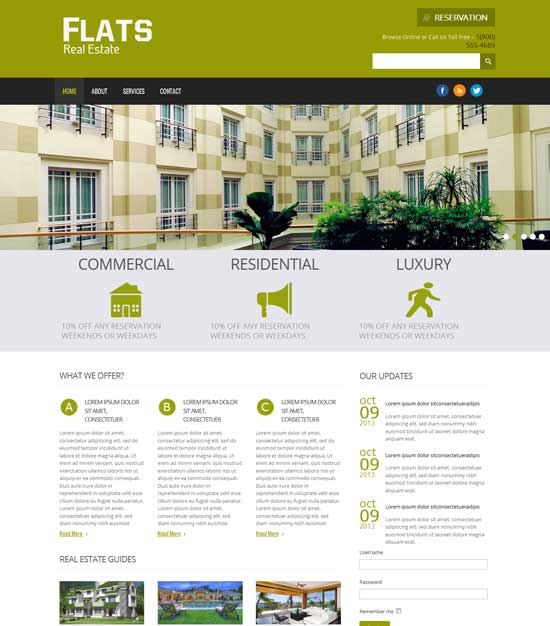 Free-Flats-Real-Estate-Website-Template