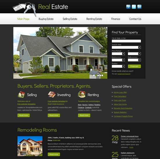 Free-HTML-Real-Estate-Website-Template