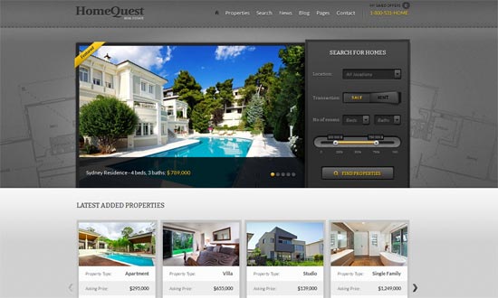 HomeQuest - Real Estate HTML Theme